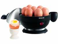 SENCOR SEG 720BS Eierkocher (380 Watt, Kapazität bis zu 7 Eier, 3 Kochstufen)