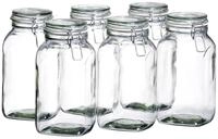 M&Auml;SER 925343 Gothika, Einmachgl&auml;ser gro&szlig;, 6er Set &agrave; 2,5 l, made in Germany,