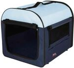 TRIXIE Hundebox Basic - Gr&ouml;&szlig;e XS: 32 x 32 x 47 cm - mit abdeckbaren Netzeins&auml;tzen,