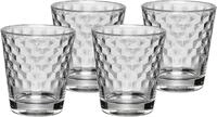 WMF CoffeeTime Wassergl&auml;ser Set 4-teilig, Gl&auml;ser 265 ml mit Wabenmuster, Tumbler,