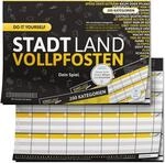 DENKRIESEN Stadt Land VOLLPFOSTEN Do It Yourself | DIN A4 Spielblock | Eigene