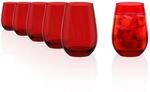 St&ouml;lzle Lausitz Wassergl&auml;ser Elements Rot 6er-Set 465 ml &ndash; Allroundgl&auml;ser f&uuml;r