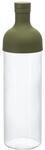 Hario, Filter Bottle, Fib-75-OG, Kunststoff und Glas, olivgr&uuml;n, 750 ml, 10 x 10 x 25