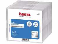Hama CD-Doppelhüllen-Box im Super-Slim-Design für 50 CDs/DVDs/Blu-rays,...