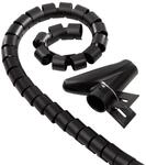 Hama Kabelb&uuml;ndel-Schlauch Easy Cover, 2,5 m, 20 mm, Schwarz