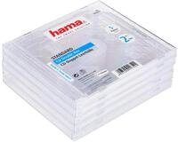 Hama CD-Doppel-Leerh&uuml;lle Standard, 5er-Pack, transparent