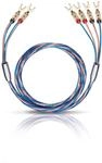Oehlbach Bi-Tech 4 L 300 - Lautsprecherkabel-Set Bi-Wiring versilbert 2x2,5/2x4,0