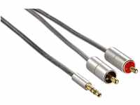 Hama Cinch Klinke Kabel 1m (3,5 mm Klinkenkabel – 2x Cinch Kabel, Audio Kabel...