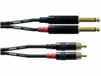 CORDIAL Kabel audio doppelt jack mono/Rca 6 m Kabel AUDIO Essentials Jack
