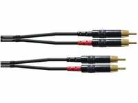 CORDIAL Kabel audio doppelt Rca/Rca 30 cm Kabel AUDIO Essentials RCA