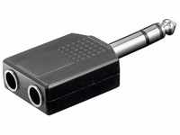Wentronic 11102-gb 6,35 mm Stereo Stecker auf 2 x 6,35 mm Stereo Klinkenstecker...