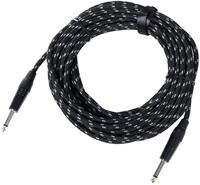Pronomic Stage INST-10T Instrumentenkabel 10m (6,3 mm Klinke, Textilmantel,