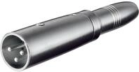 XLR Adapter 3polig XLR Stecker auf 6.3mm mono Kupplung
