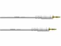 CORDIAL CABLES Audiokabel Minijack 3 m weiß AUDIO Essentials Mini-Jack-Kabel