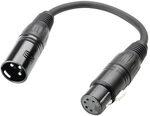 Adam Hall Cables 3 STAR DHM 0020 - DMX Adapter, 5-Pol XLR female auf 3-Pol XLR male,