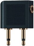 Oehlbach I-Jack AD-Flight (Flugzeug Adapter, 2 x 3,5 mm Klinkenstecker auf 3,5...