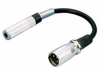 Audio Kabel 1 Jack 6,3 MM (F) auf 1 XLR (M) 15 cm Monacor MCA-15/2