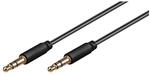 Goobay 69116 Audio Verbindungskabel AUX, 3.5 mm Stereo 3-pol., Slim, CU -...