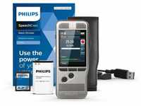 Philips DPM7000 Digitales Diktiergerät, Bedienung per Schiebeschalter, 2...