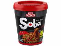 Nissin Cup Noodles Soba Cup – Chili, 1er Pack, Wok Style Instant-Nudeln...