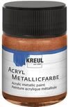KREUL 77580 - Acryl Metallicfarbe, 50 ml Glas in kupfer, glamour&ouml;se Acrylfarbe mit
