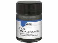 KREUL 77578 - Acryl Metallicfarbe, 50 ml Glas in metallic anthrazit, glamouröse