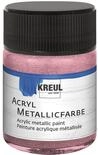 KREUL 77574 - Acryl Metallicfarbe, 50 ml Glas in metallic rosa, glamour&ouml;se