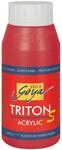 KREUL 17305 - Solo Goya Triton S Acrylfarbe karmin, 750 ml Flasche, schnell...