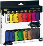 KREUL 84172 - Solo Goya Acrylic Set mit 16 Farben in 20 ml Tuben, cremige vielseitig