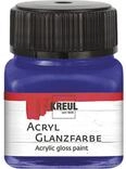 KREUL 79207 - Acryl Glanzfarbe, 20 ml Glas in dunkelblau, gl&auml;nzend-glatte...