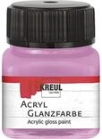 KREUL 79206 - Acryl Glanzfarbe, 20 ml Glas in ros&eacute;, gl&auml;nzend-glatte...