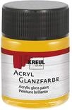 KREUL 79504 - Acryl Glanzfarbe, 50 ml Glas in dunkelgelb, gl&auml;nzend-glatte...