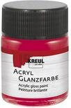 KREUL 79519 - Acryl Glanzfarbe, 50 ml Glas in dunkelrot, gl&auml;nzend-glatte...