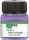 KREUL 75233 - Acryl Mattfarbe, flieder im 20 ml Glas, cremig deckende,