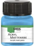 KREUL 75250 - Acryl Mattfarbe, himmelblau im 20 ml Glas, cremig deckende,