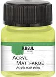 KREUL 75240 - Acryl Mattfarbe, lemon im 20 ml Glas, cremig deckende,