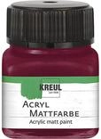 KREUL 75269 - Acryl Mattfarbe, weinrot im 20 ml Glas, cremig deckende,