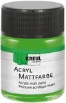 KREUL 75510 - Acryl Mattfarbe, hellgr&uuml;n im 50 ml Glas, cremig deckende,