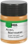 KREUL 75507 - Acryl Mattfarbe, ocker im 50 ml Glas, cremig deckende,