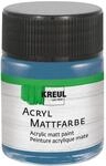 KREUL 75518 - Acryl Mattfarbe, stahlblau im 50 ml Glas, cremig deckende,