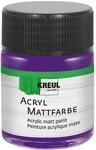 KREUL 75534 - Acryl Mattfarbe, violett im 50 ml Glas, cremig deckende,