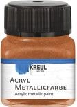 KREUL 77280 - Acryl Metallicfarbe, 20 ml Glas in kupfer, glamour&ouml;se Acrylfarbe...