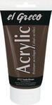 KREUL 28523 - El Greco Acrylic, 150 ml Tube in vandyckbraun, hochpigmentierte,