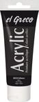 KREUL 28324 - El Greco Acrylic, 75 ml Tube in schwarz, hochpigmentierte, gl&auml;nzende