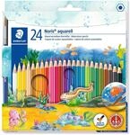 STAEDTLER wasservermalbare Buntstifte Noris Club aquarell, erh&ouml;hte Bruchfestigkeit,