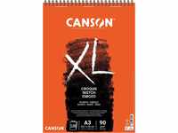 Canson XL Block Skizzen- und Zeichenpapier/787115 A3 natürlich weiss 90 g/qm...