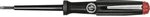 Wiha Spannungspr&uuml;fer 150-250 Volt Schlitz schwarz, mit Ansteckclip (00456) 3,0...