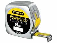 Stanley Bandmaß Powerlock (Kunststoffgehäuse, 8 m Länge, 25 mm Breite,...
