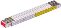 Stanley Gliederma&szlig;stab Holz (2 m L&auml;nge, wei&szlig;-gelb, abrieb-und klimafest,