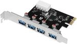 LogiLink PCI Express Karte mit 4X USB 3.0, VIA Chipsatz, bis 5GBit/s